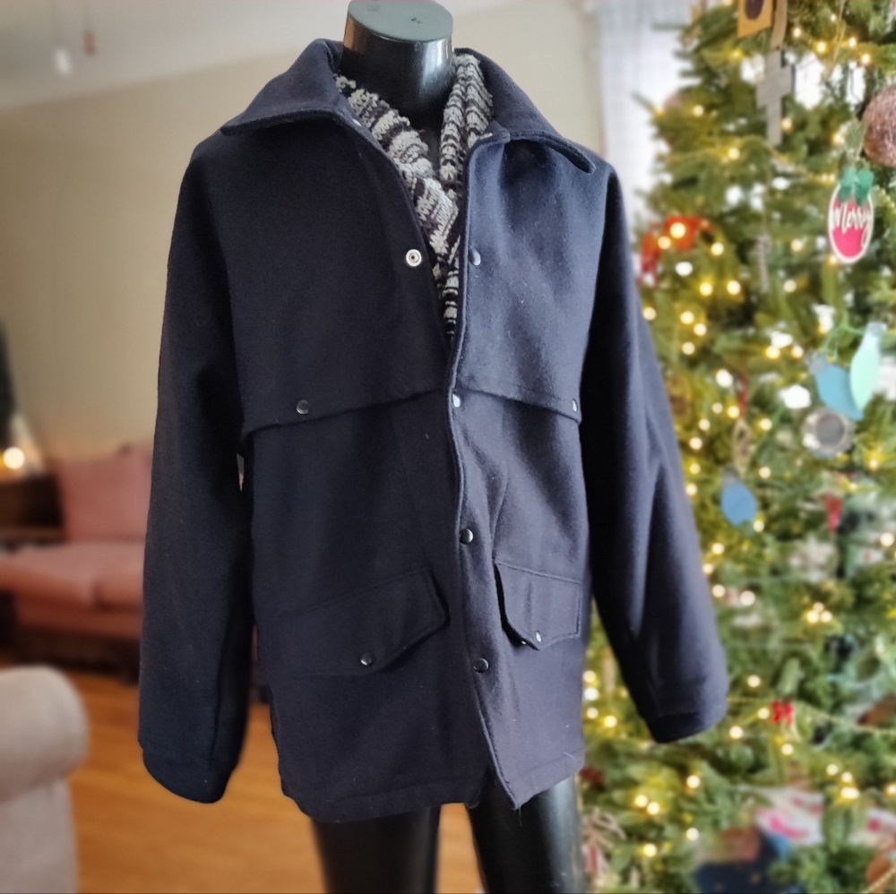 Orvis Double Mackinaw Wool Field Jacket Large